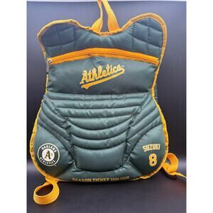 Oakland Athletics Suzuki #8 Catchers Gear Backpack 18” Season Ticket Holder Bag